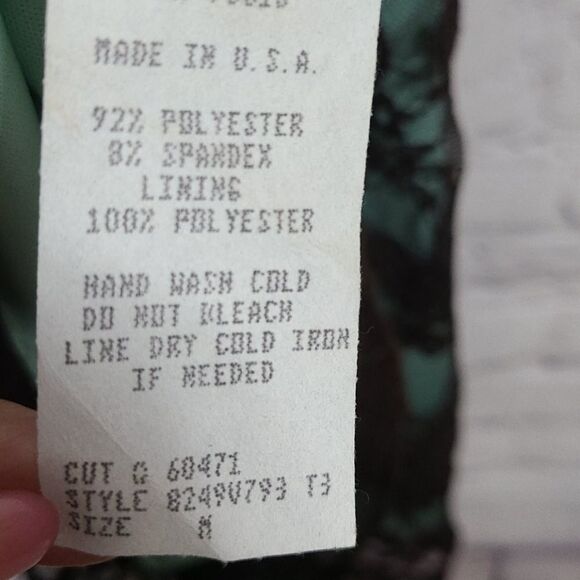 Jodi Kristopher Medium Black Lace Overlay Green Dress Cocktail Party Holiday - Picture 7 of 7